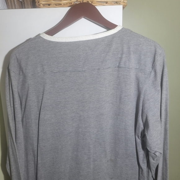 ❤️ 3 for $35 Scotch & Soda  long sleeve striped crew neck henley shirt XL - Picture 10 of 14